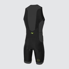 Pánská kombinéza Zone3 MEN'S AQUAFLO PLUS TRISUIT - BLACK/GREY/NEON GREEN