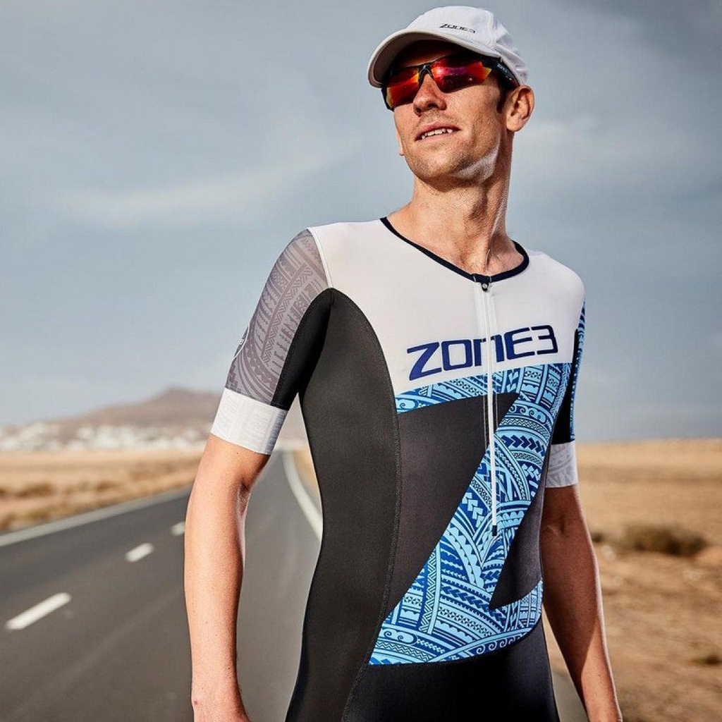 Zone3 men's lava long outlet distance short sleeve aero suit