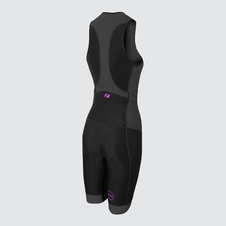 Dámská kombinéza ZONE3 WOMEN'S AQUAFLO PLUS TRISUIT - BLACK/GREY/NEON PINK