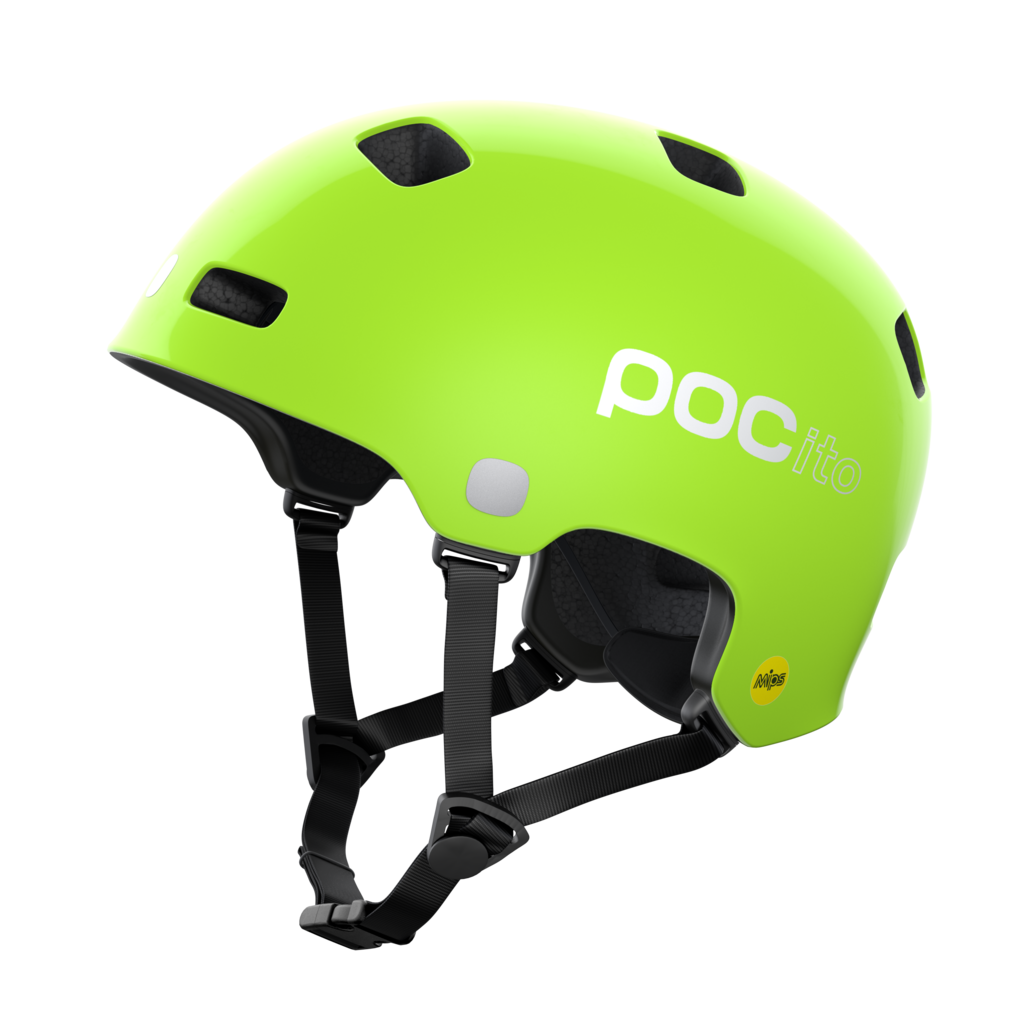 Dětská cyklistická helma POC POCito Crane MIPS Fluorescent Yellow/Green - POC_CraneMipsPocito_FluoLimeGreen_v007.0001