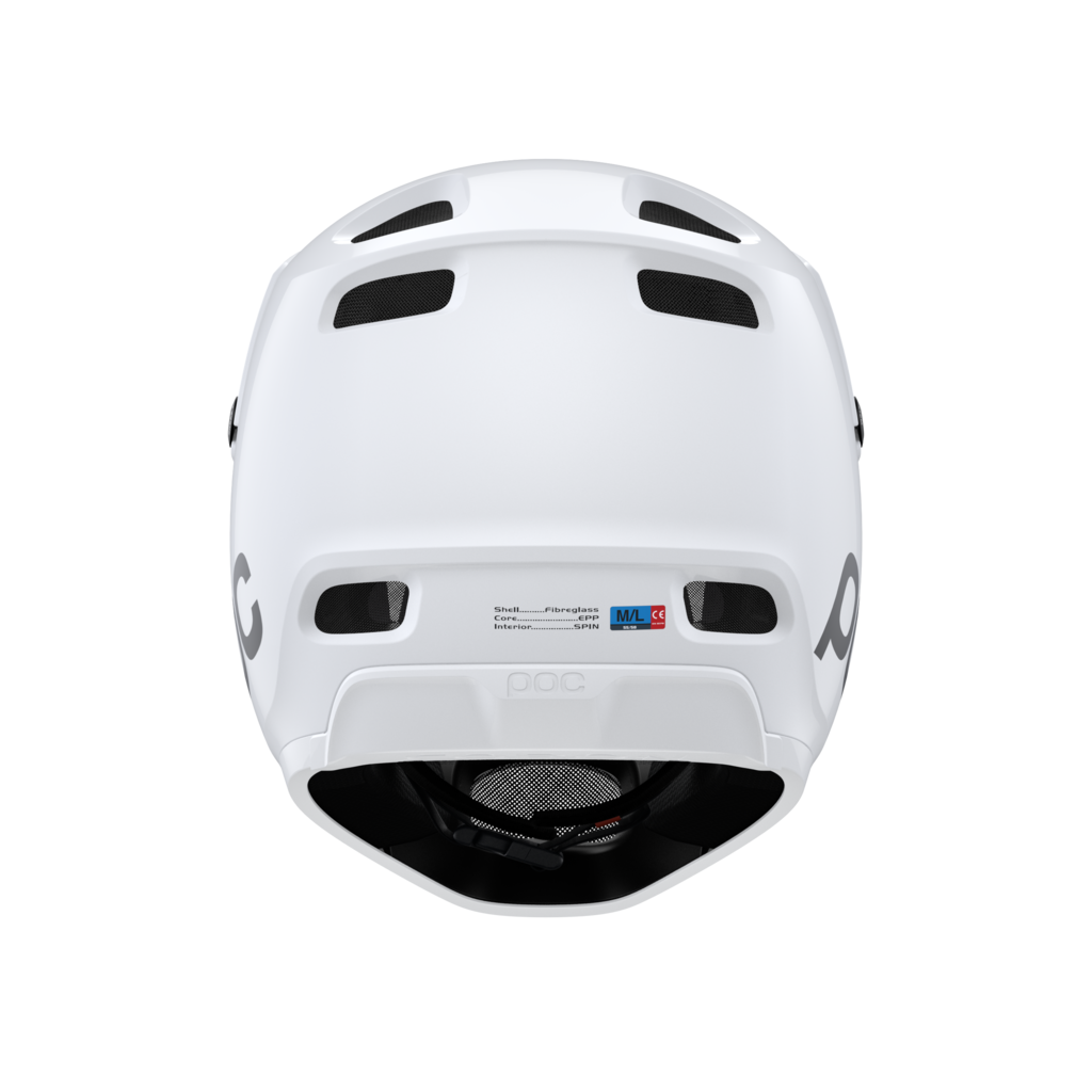 Integrální helma POC Coron Air SPIN Hydrogen White - 10663_CoronAirSPIN_1001_HydrogenWhite_rear