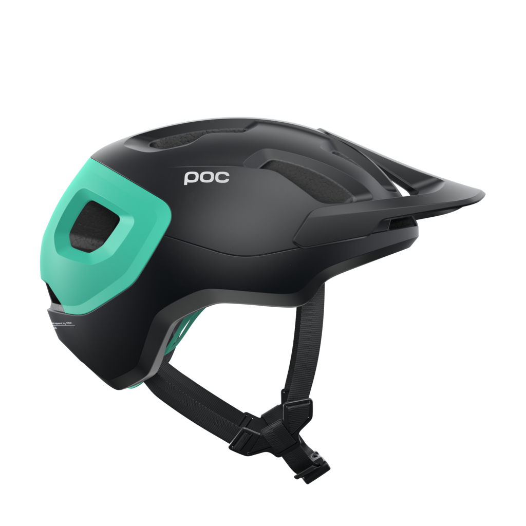 Cyklistická helma POC Axion SPIN Uranium Black/Fluorite Green Matt - 10732_AxionSPIN_8341_UraniumBlack_FluoriteGreenMatt_right