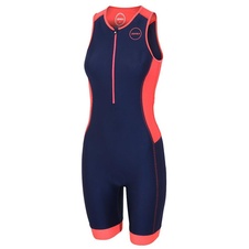 Dámská kombinéza Zone3 AQUAFLO PLUS TRISUIT - NAVY/CORAL