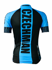 Cyklistický dres - Modrá - Cyklistický dres zezadu