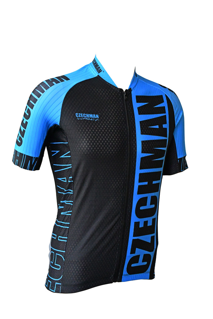 Cyklistický dres RACE - Modrá - Cyklistický dres race zepředu