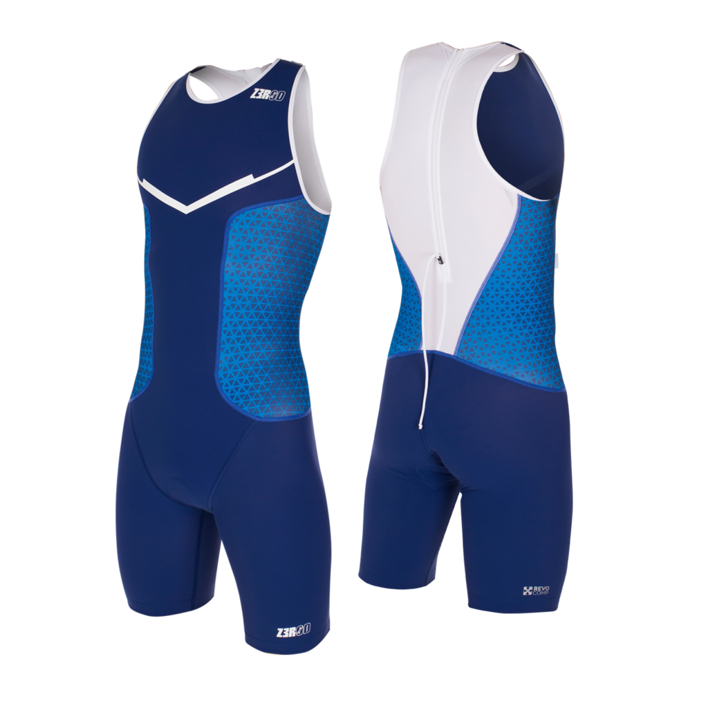 Pánská kombinéza Z3ROD RACER TRISUIT  - RACER_TRISUIT_MAN_DARK-BLUE-WHITE_front&back