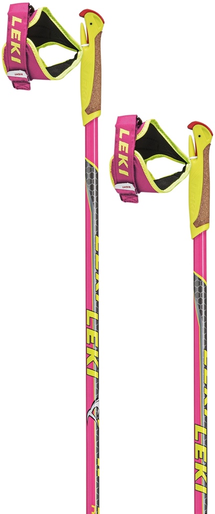 Běžecké hole Leki HRC Junior, neonpink-neonyellow-darkanthracite - 6434157_1