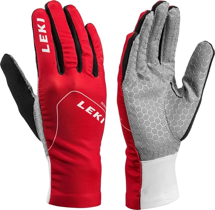 Běžecké rukavice Leki Nordic Slope Junior, red-white-graphite - rukavice-leki-nordic-slope-junior-red-white-graphite-060