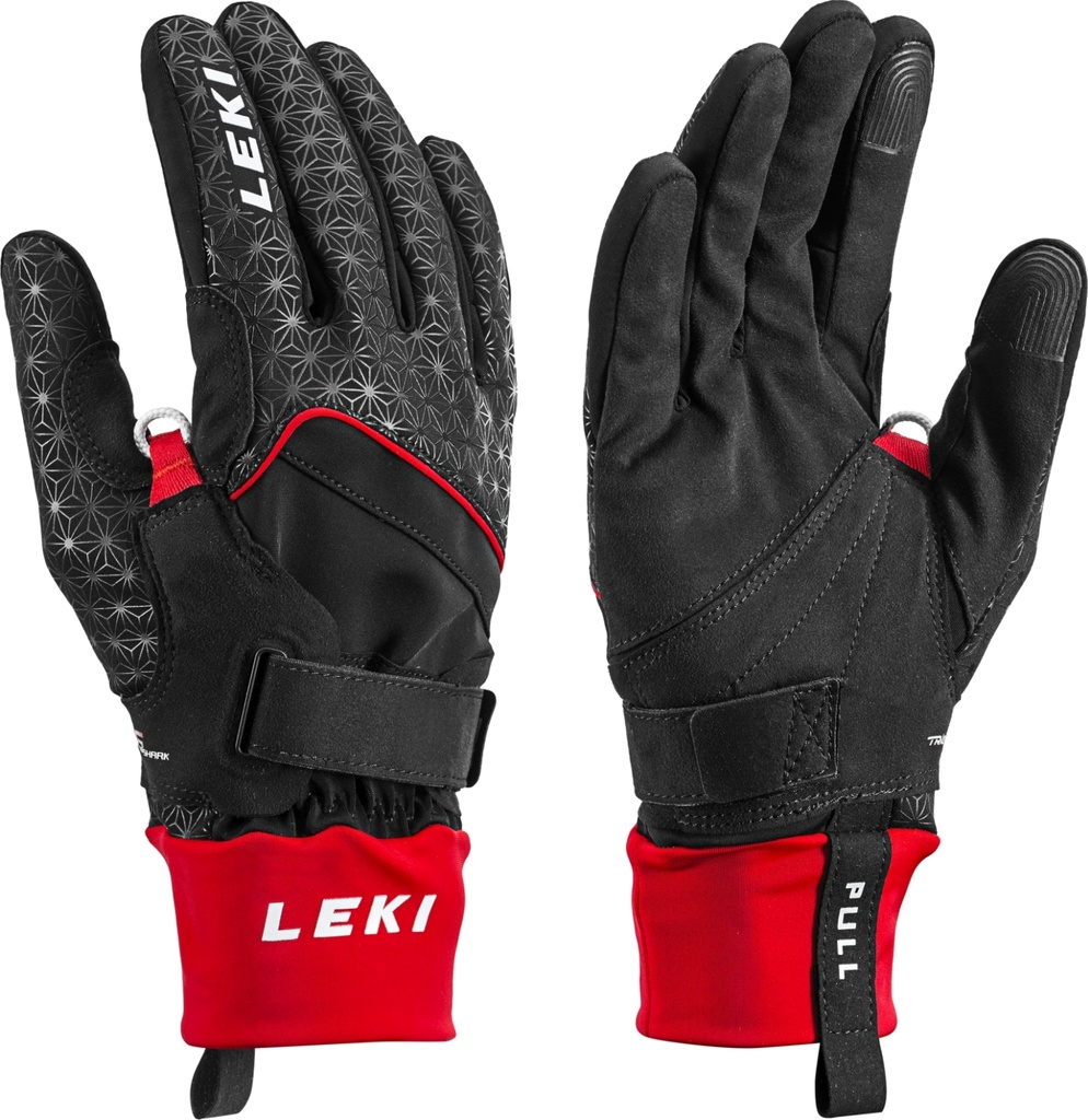Běžecké rukavice Leki Nordic Circuit Shark, black-red - 643913301_1