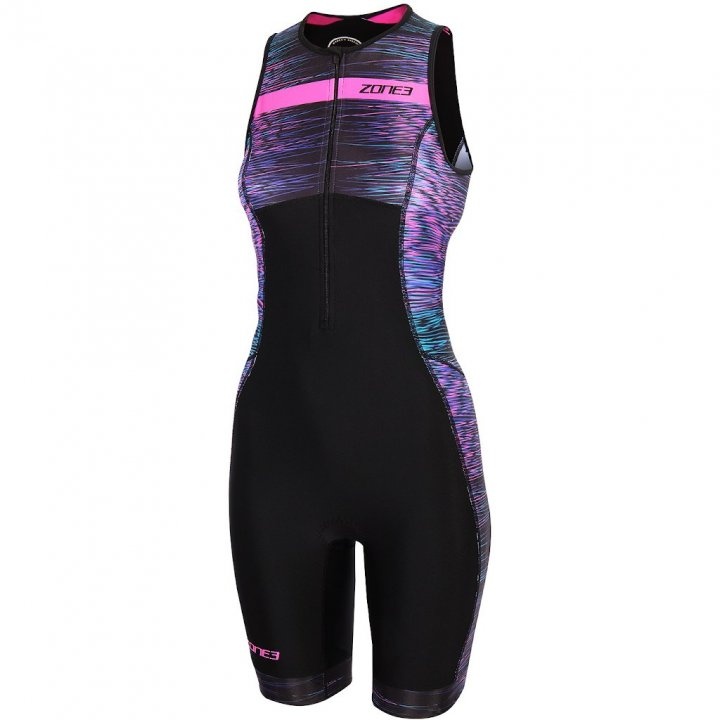 Dámská triatlonová kombinéza Zone3 Activate Plus Trisuit - MOMENTUM - BLUE/PINK/BLACK