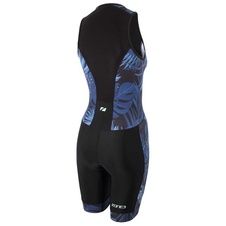 Dámská triatlonová kombinéza Zone3 ACTIVATE+ TROPICAL PALM SLEEVELESS TRISUIT  - Navy/Mint - Dámská triatlonová kombinéza Zone3 ACTIVATE+ TROPICAL PALM SLEEVELESS TRISUIT  - Navy/Mint