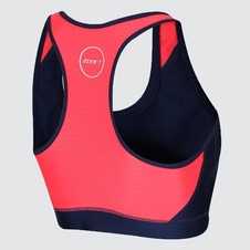 Dámská triatlonová podprsenka Zone3 Aquaflo Bra Crop Top - NAVY/CORAL - Dámská triatlonová podprsenka Zone3 Aquaflo Bra Crop Top - NAVY/CORAL