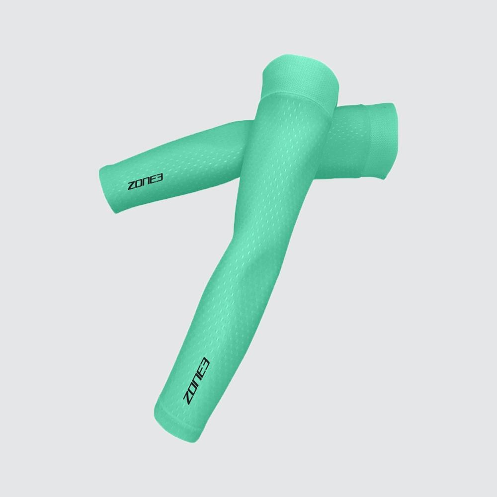 Dámské triatlonové návleky Zone3 Aquaflo Plus Arm Sleeve - BLACK/MINT - Dámské triatlonové návleky Zone3 Aquaflo Plus Arm Sleeve - BLACK/MINT