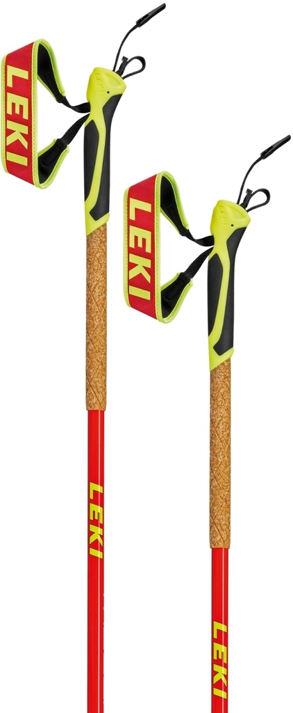 Winter tour hole Leki Mezza Speed, naturalcarbon-fluorescent red-neonyellow