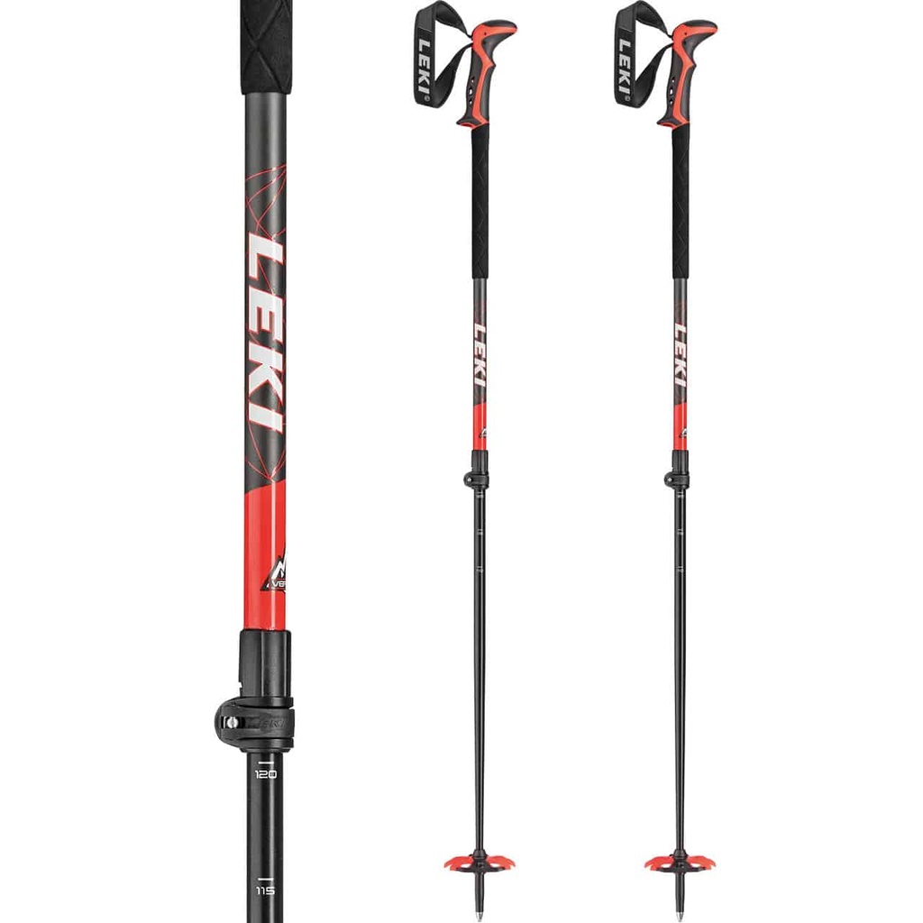 Winter tour hole Leki Haute Route, darkanthracite-red-white, 110 - 150cm - Winter tour hole Leki Haute Route, darkanthracite-red-white, 110 - 150cm