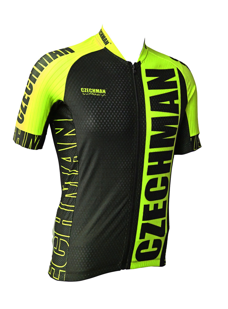 Cyklistický dres RACE - Žlutá - Cyklistický dres race zepředu