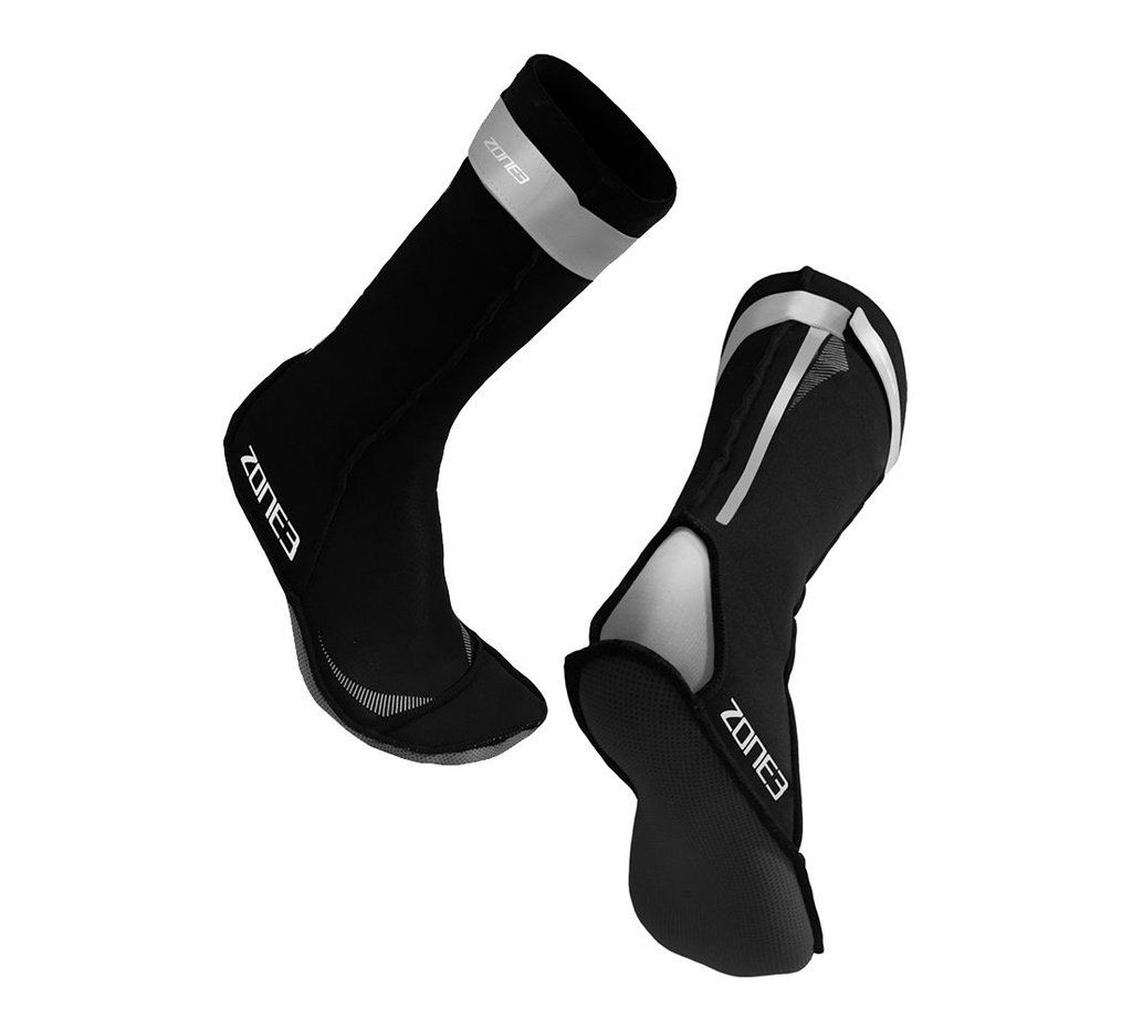 ZONE3 Neoprenové ponožky - Stříbrné - Neoprenové ponožky Zone 3 - Stříbrné