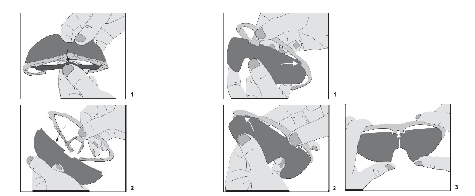 HTGL57/BR Náhradní čočka k lyžařským brýlím   HORNET HTG57 hnědá.