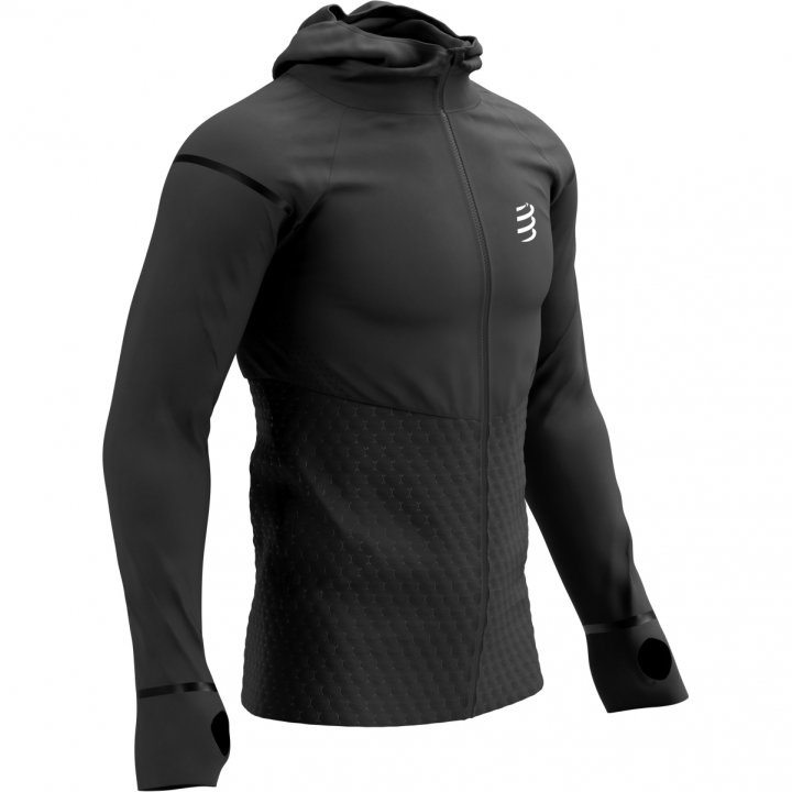 Sportovní termobunda COMPRESSPORT Winter Insulated 10/10 Jacket M (bez obalu) - compressport-winter-insulated-10-10-jacket-black-10-1065554